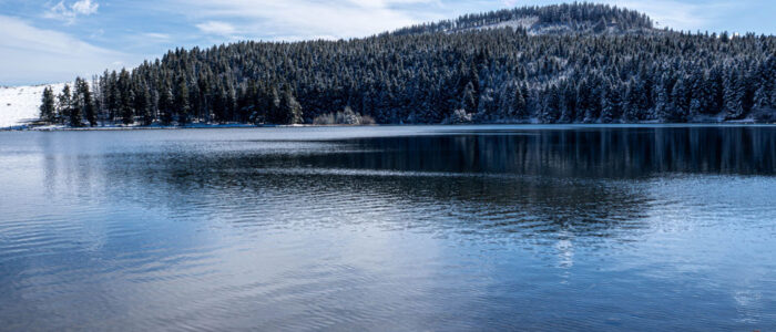 Lac de servières sous le soleil